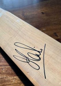 Signed Cricket Bat Of Ms Dhoni Sir