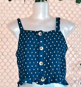 SizeM/L 🎁Buy 2 Get 1 Free 🎁Polka Dot Crop Top