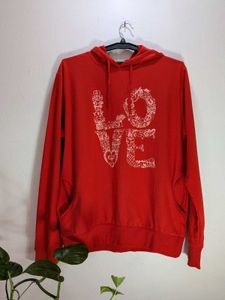 Red 'Love' Hoodie