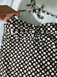 Black And White Dot Top