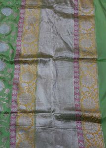 Elegant Green Banarasi Saree