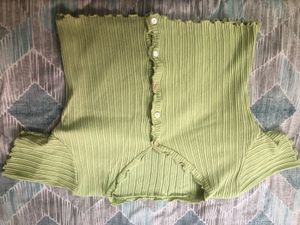 Flourescent Green Crop Top