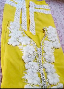 Yellow Beautiful Kurti