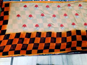 Elegant Floral Saree