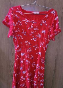 Red Floral Dress