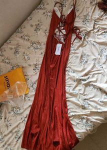 Open Back A-Line Dress