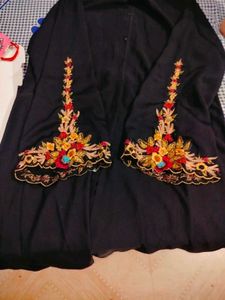 Elegant Black Embroidered Abaya