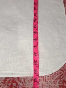 Classy White Cotton Kurta