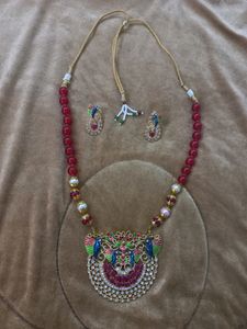 Party Traditional Necklace And Earing