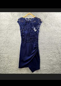 Navy Lace Party Dress