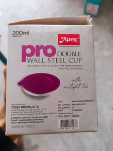 Apex Pro Double Wall Steel Cup - 200ml