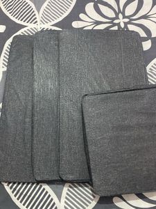Grey Fabric Storage Bins (Set of 4)