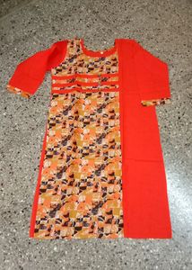 Catalogue Piece Brand New Blocks 3/4 Sleeves Printed L Size Kurta