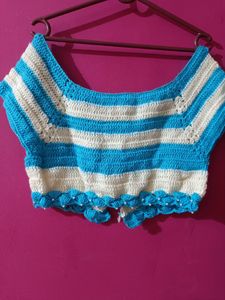 Never Used Boat Neck Woollen Blouse