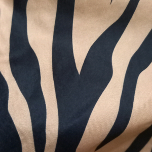 Drawstring Zebra Print Top