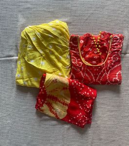 Bandhani Patiala Salwar Suit Set
