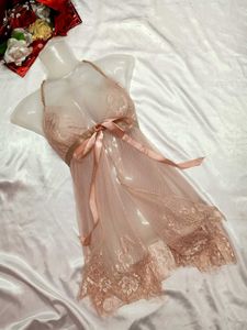 🌺Pink Peach Lace Babydoll Lingerie🌺