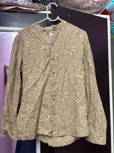 Vintage Style Floral Print Top