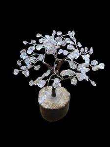 Clear Quartz Natural Gemstone Tree For Room Decor