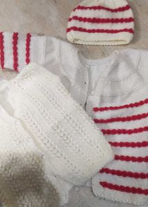 Handmade Sweter+halfsweter+cap