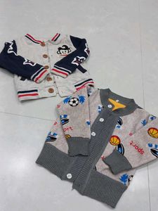 Cute Kids' Cardigan Set