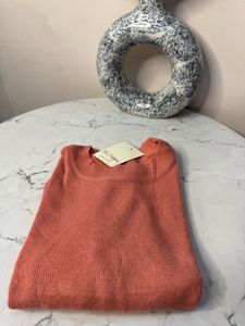 Ribbed Knit T-Shirt