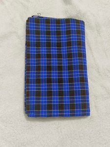 Blue Checked Cotton Dhotis & Pyjamas