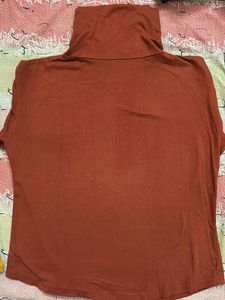 Brown &#39;Seventeen&#39; Turtle Neck Winter Top