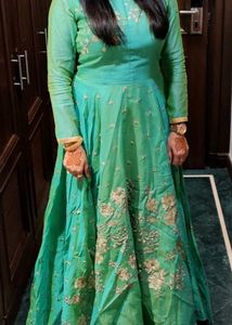 Party Wear Green 💚 Gown