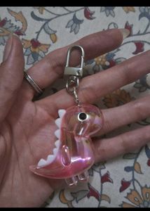 SAVANA Cute Pink Dinosaur Bag Charm