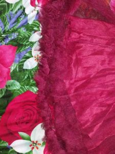 Maroon Tulle Party Dress