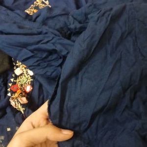 Elegant Navy Blue kurta set