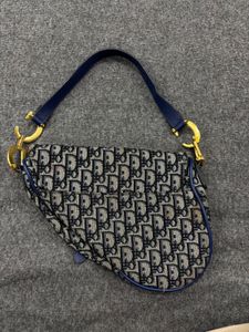 Dior Blue Saddle Bag Coded