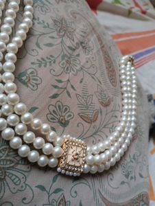Pearl Necklace &amp; Earring Set