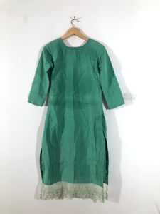 Sea Green Emboridered Kurta Set(Women’s)