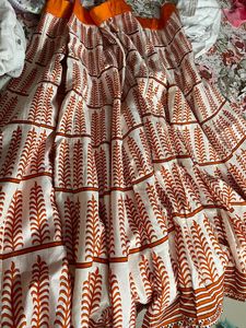 Rust Orange 🍊 Crop Top Skirt