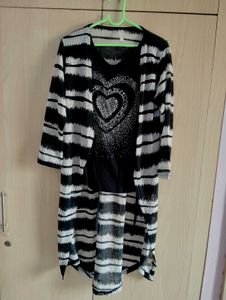 Striped Cardigan &amp; Top Set