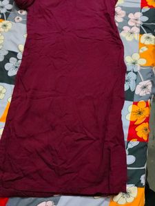 Purple Chikankari Kurti
