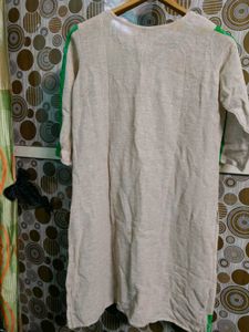 Elegant Green &amp; Beige Kurta