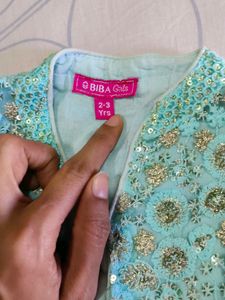 Biba 2 To 3 Year Baby Dress With Chuni