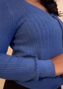 Blue Knit Cardigan (item 3)