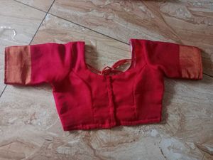 Saree With Stitched Blouse New