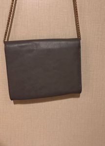 Grey Leather Sling