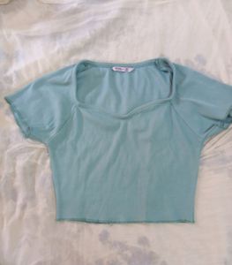 Sea Green Crop Top