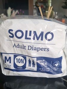 Combo Solimo Adult Diapers Medium (M) Si