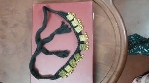 Black Braided Tribal Necklace