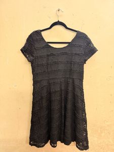 Black Lace Mini Dress