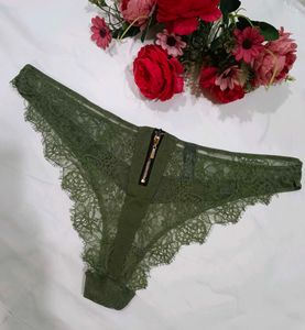 Imported Designer Panty With Zip