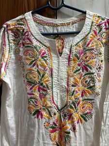 Cotton Printed Short Flared Top🤍