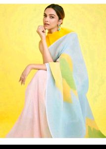 Deepika Padukone Fam Saree 💙